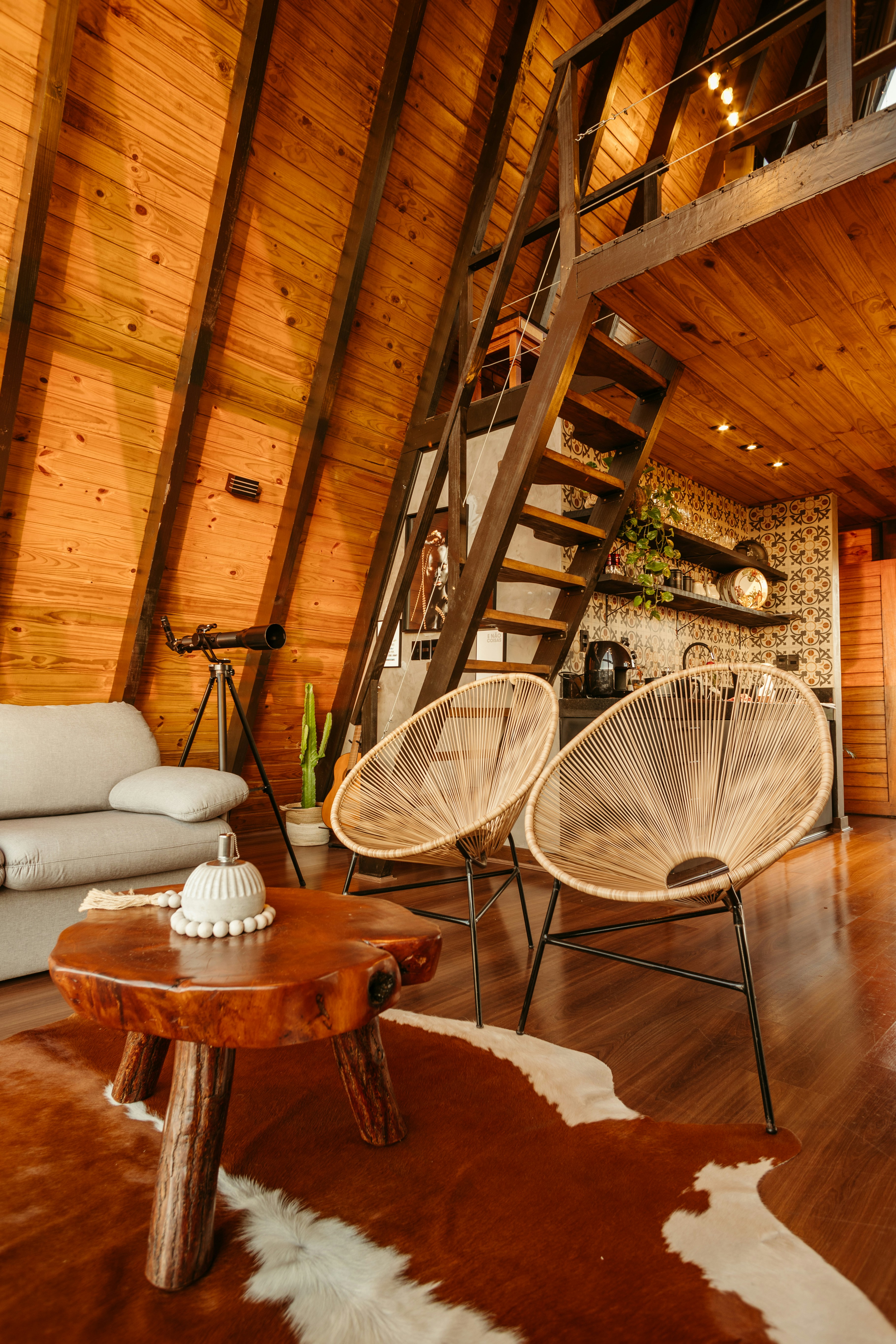 Airbnb interior before transformation — characterful but scope for improvement