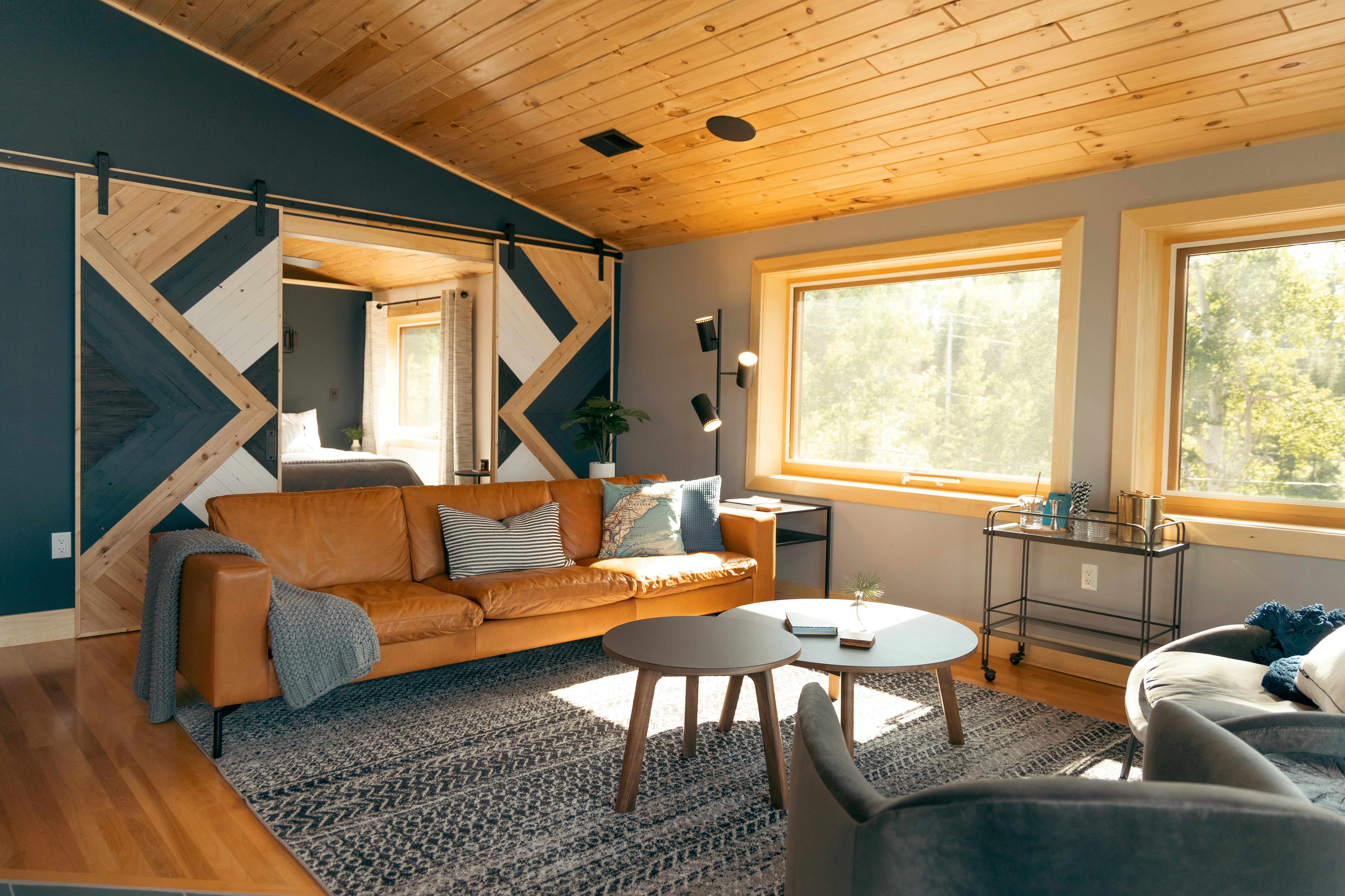 Beautifully styled Airbnb interior